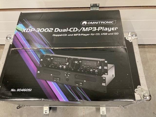 NIEUW XDP-3002 Omnitronic Dual CD-MP3 Player, Enlèvement, Neuf
