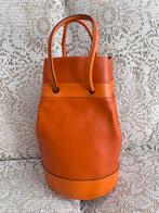 DELVAUX tas model Two oranje leer, Ophalen of Verzenden, Zo goed als nieuw, Oranje