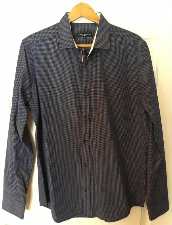 Tommy Hilfiger hemd XL, Kleding | Heren, Overhemden, Ophalen, Gedragen, Blauw, Tommy hilfiger