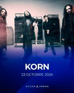Places de concert KORN - Accor Arena - 23/10/2026, Tickets & Billets