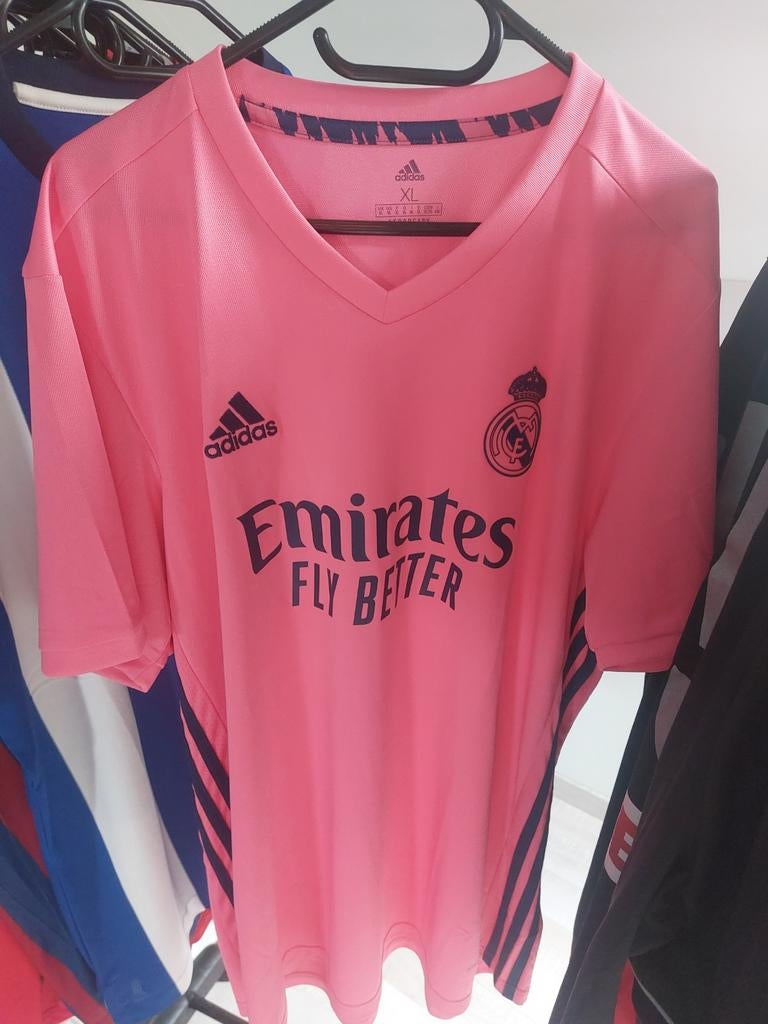 Real Madrid XL en XXL VoetbalShirt, Kleding | Heren, T-shirts, Ophalen, Zo goed als nieuw, Roze, Adidas