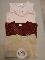 4 longsleeves - maat 74/80, Enlèvement, Utilisé, Fille, Chemisette ou Manches longues