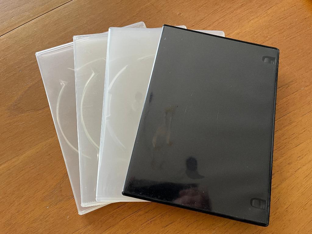Lege slim DVD-doosjes voor 1 DVD/CD, Cd's en Dvd's, Ophalen of Verzenden, Zo goed als nieuw