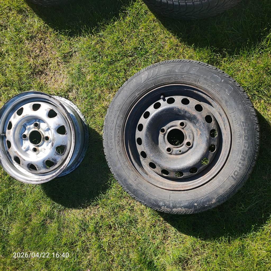 Banden met velgen 13 voor remork, Auto diversen, Aanhangwagen-onderdelen, Ophalen