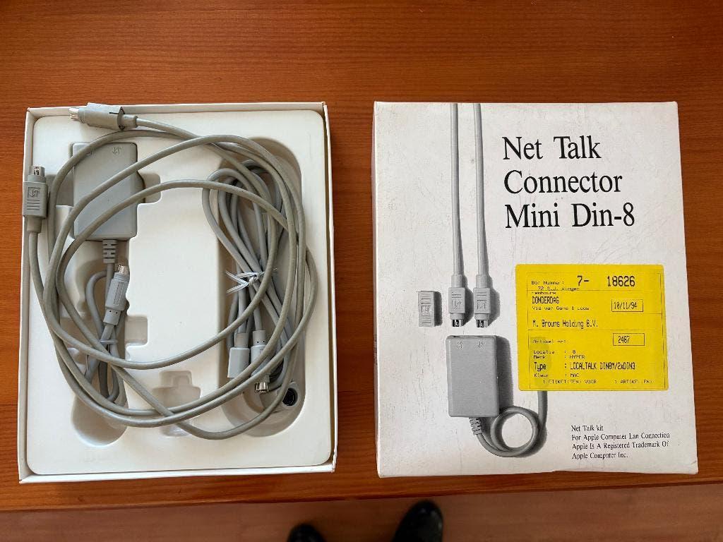 Apple Net Talk Connector Mini Din-8, Computers en Software, Vintage Computers, Verzenden, Apple