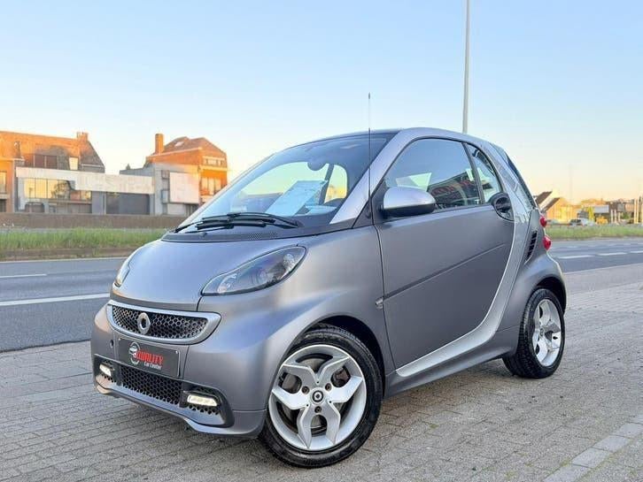 Smart Fortwo Coupe *CITY BEAN* 2014 042000km Pano Leder Full, Auto's, Smart, Leder, Bedrijf, Grijs, 999 cc