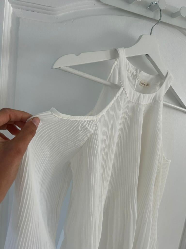 Blouse Hollister Wit XS, Wit, Ophalen of Verzenden, Zo goed als nieuw, Maat 34 (XS) of kleiner