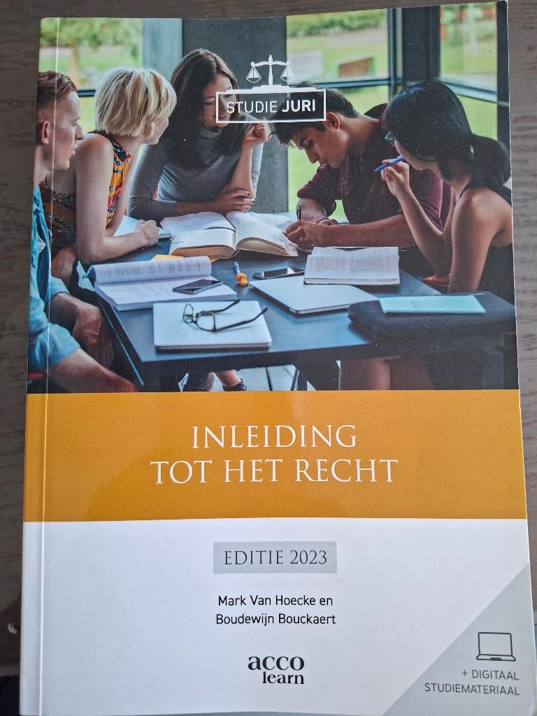Inleiding tot het recht, Overige vakken, Nieuw, Acco, Ophalen of Verzenden