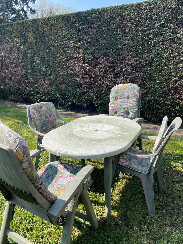Tuinset hartman met kussens, Tuin en Terras, Tuinsets en Loungesets, Gebruikt, Tuinset, Stoel, Ophalen