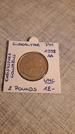 Gibraltar 2 livres 1992 AA PM RARE, Enlèvement ou Envoi