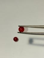 2 transparante rode agaat carneoolstenen 50mm vintage 90, Ophalen, Gebruikt