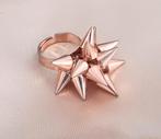 Cocktailring rosegold punk spikes, Enlèvement ou Envoi, Neuf, Rose, Femme