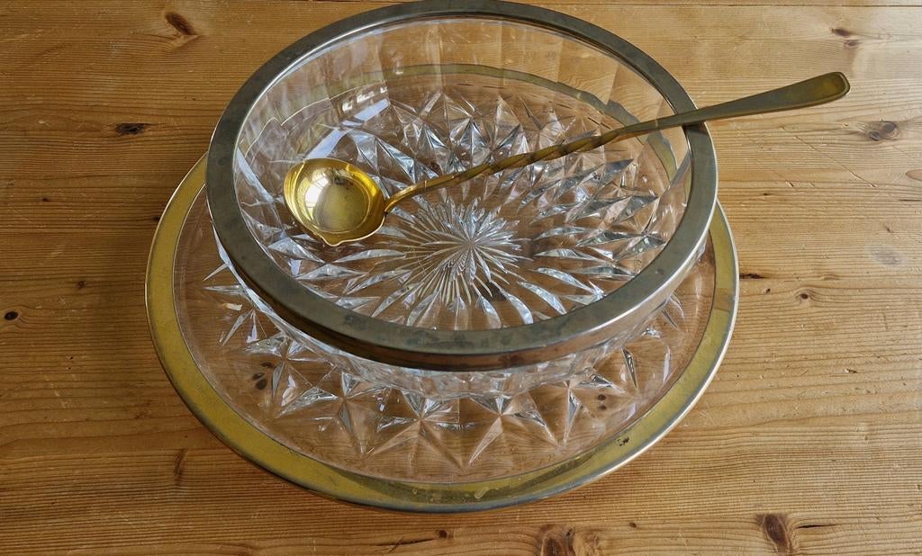 Plat a sangria en cristal de Val st Lambert, Antiquités & Art, Enlèvement