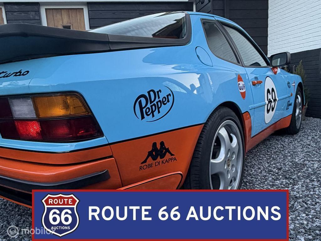 Porsche 944 Turbo Targa | 1986 | Route 66 Auctions, Auto's, Zwart, Bedrijf, Overige carrosserie, Porsche