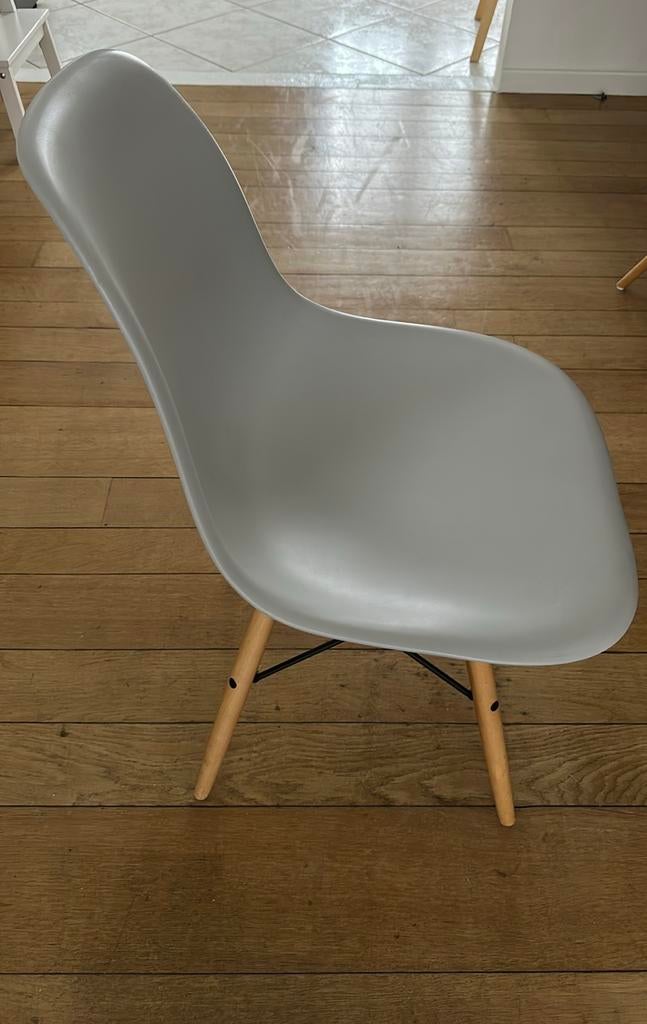 3 stuks eetkamerstoelen, Maison & Meubles, Chaises, Enlèvement, Utilisé, Gris