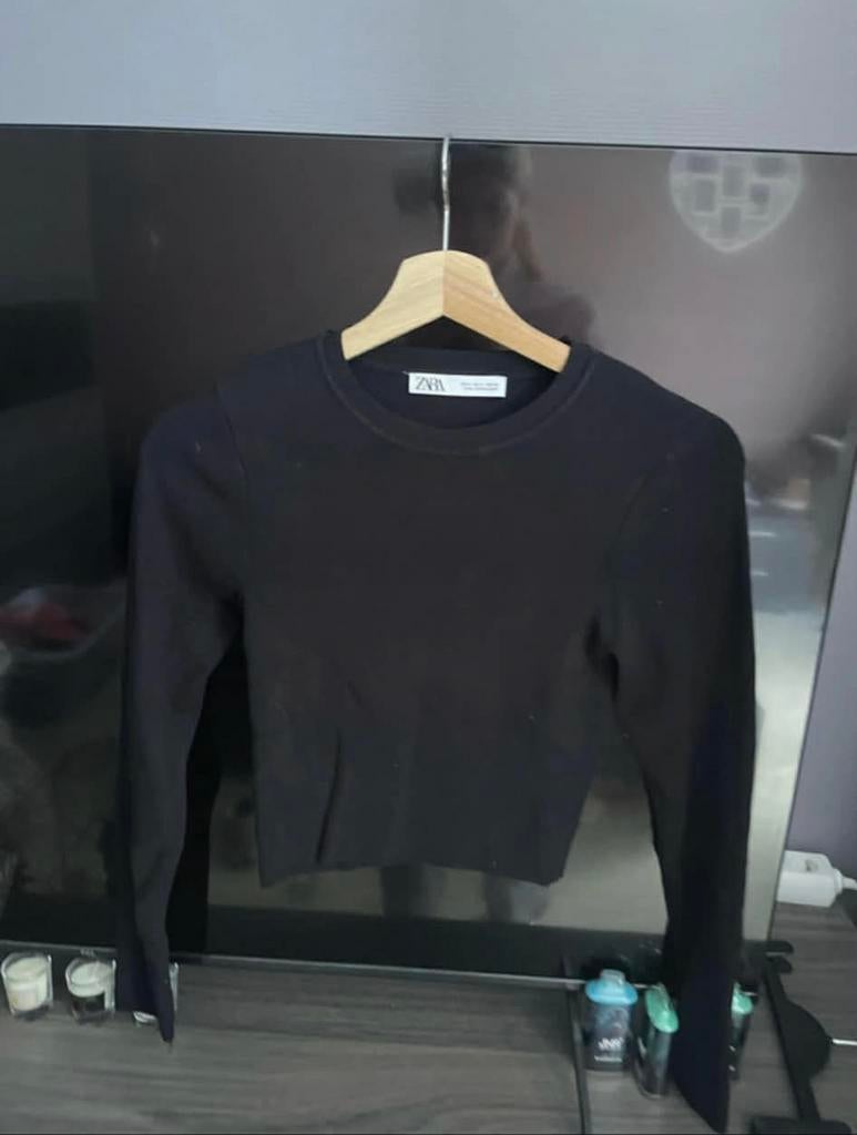 Zwart truitje zara, Kleding | Dames, Truien en Vesten, Ophalen of Verzenden, Zo goed als nieuw, Maat 38/40 (M), Zwart