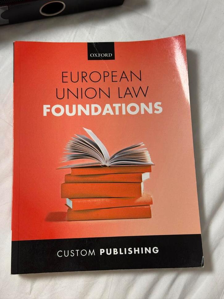Fondements du droit de l'Union européenne Oxford University, Livres, Livres d'étude & Cours, Comme neuf, Enlèvement ou Envoi