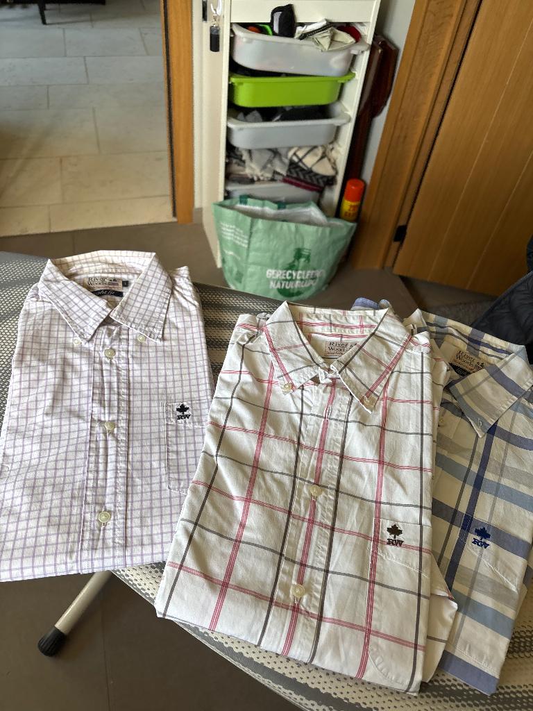 3 chemises river wood large, Kleding | Heren, Overhemden, Ophalen, Gedragen, River woods, Halswijdte 41/42 (L)
