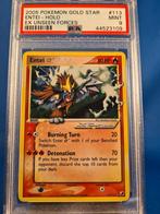 Entei  [Gold Star] 113/115 - Unseen Forces (PSA 9), Envoi, Utilisé