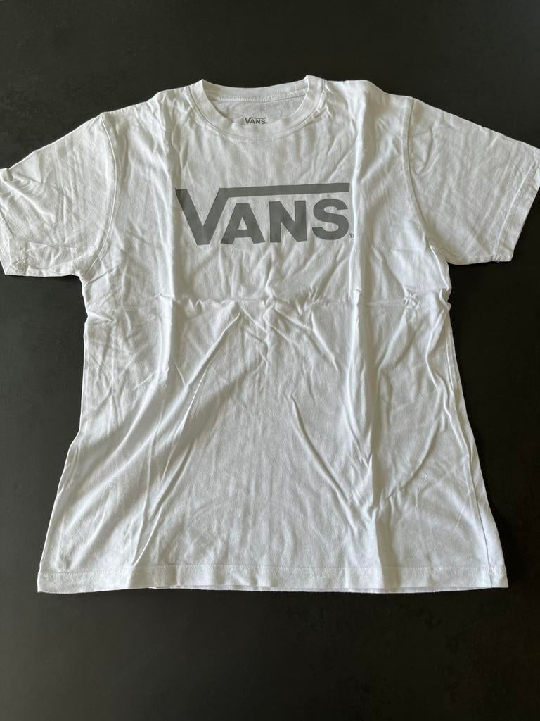 Vans witte Tshirt maat Large. Zeer goede staat., Kinderen en Baby's, Kinderkleding | Maat 164, Ophalen of Verzenden, Gebruikt