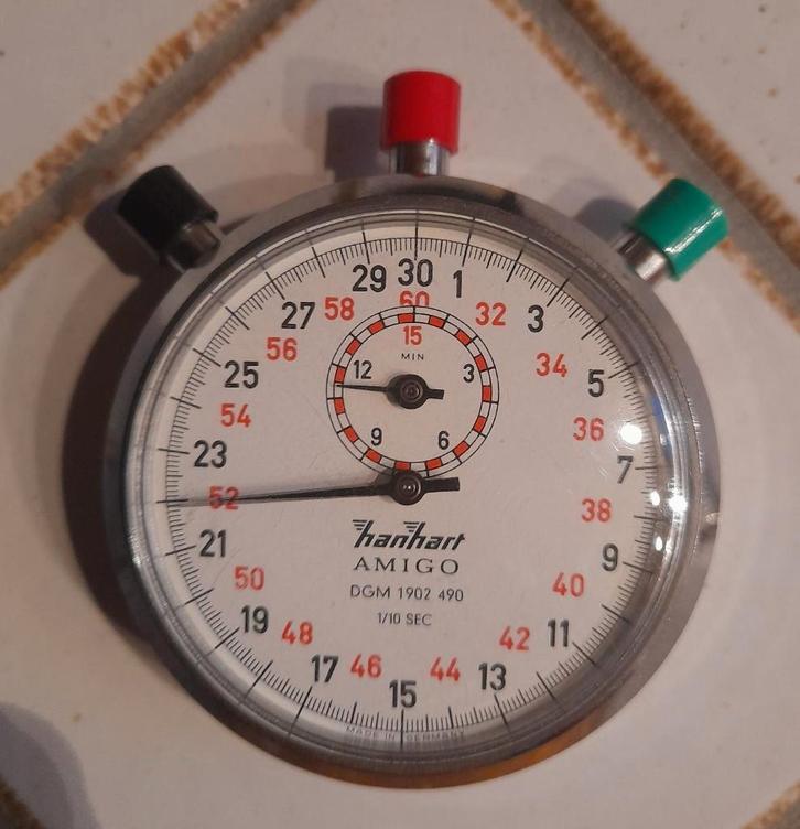 Chronomètre Hanhart, Handtassen en Accessoires, Sporthorloges, Gebruikt, Ophalen of Verzenden