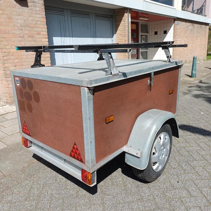 Nette degelijke bagagewagen. Inc. fietsendragers ROTTERDAM, Auto diversen, Aanhangers en Bagagewagens, Gebruikt, Ophalen