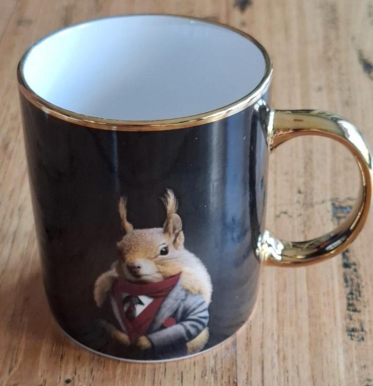 Grote eekhoorn mok, dieren mok, Collections, Collections Animaux, Utilisé, Autres types, Autres, Enlèvement ou Envoi