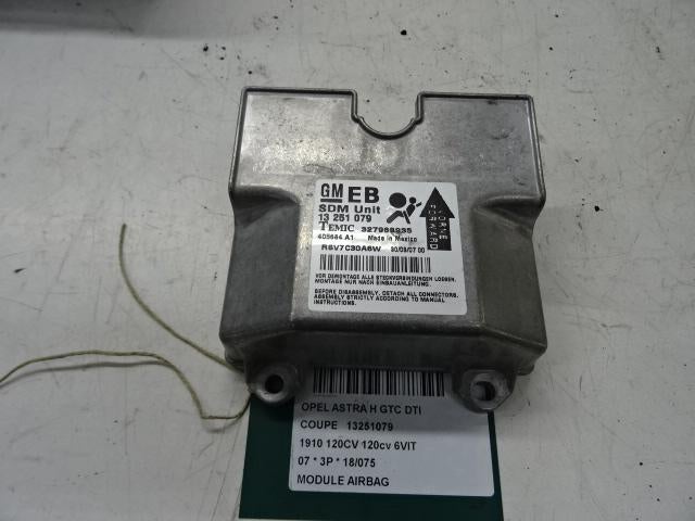 COMPUTER AIRBAG Opel Astra H GTC (L08) (13251079), Gebruikt, Opel