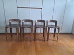 Set van 4 Deense design stoelen – massief hout – jaren 70/80, Brun, Enlèvement, Utilisé, Bois