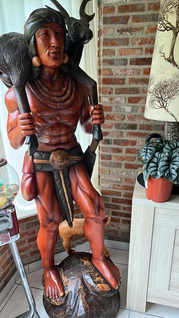 Indien en bois, Enlèvement, Utilisé