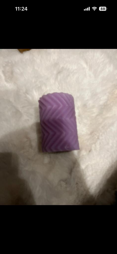 Paarse kaarsen, Maison & Meubles, Enlèvement, Comme neuf