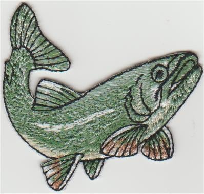 Vis stoffen opstrijk patch embleem, Verzamelen, Overige Verzamelen, Nieuw, Verzenden