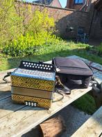 Diatonische Accordeon Hohner, Muziek en Instrumenten, Ophalen, Gebruikt, Met koffer, Knopaccordeon