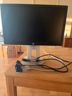 HP eliteDisplay E222 scherm, Computers en Software, Ophalen, Gebruikt, In hoogte verstelbaar