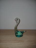 Vintage glazen zwaan, Verzamelen, Ophalen of Verzenden, Zo goed als nieuw, Dier