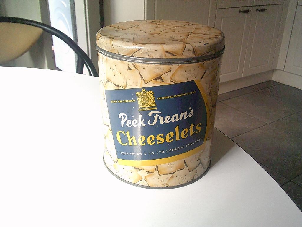 blikken doos peek freans cheeselets, Ophalen, Zo goed als nieuw, Koek(jes), Overige merken