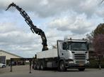 Scania G450 8x4 triple, PALFINGER PK92002 (92tm) FLYJIB/EURO, Autos, Camions, Argent ou Gris, Achat, Euro 6, 2 places