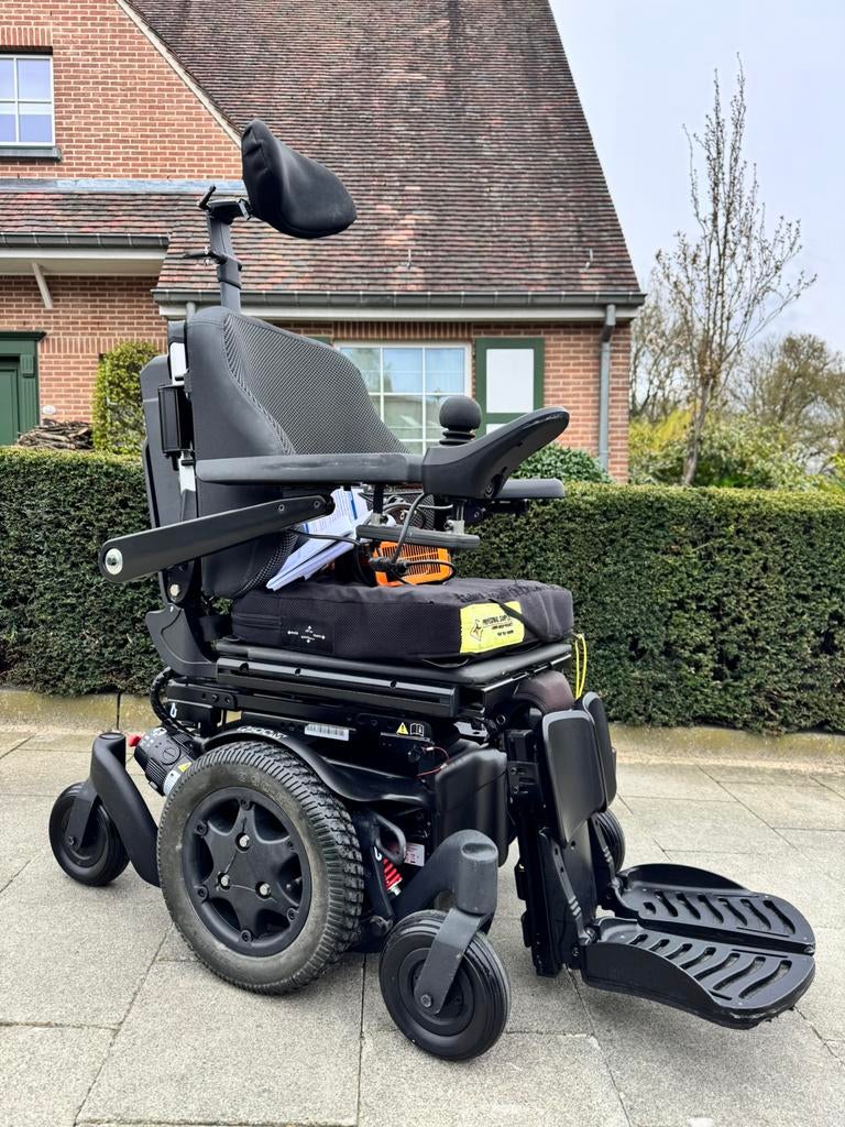 Fauteuil électrique Quickie Q500M 6 roues chaise roulante, Enlèvement ou Envoi, Pliant, Comme neuf, Fauteuil roulant électrique