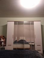 Witte kleerkast met spiegeldeuren. Verkoop wegens verhuis., Huis en Inrichting, Kasten | Kleerkasten, Zo goed als nieuw, 200 cm of meer
