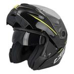 Modulaire motorhelm mat zwart geel S520 NIEUW, Motoren, Verzenden, Nieuw met kaartje, S, Kinderen