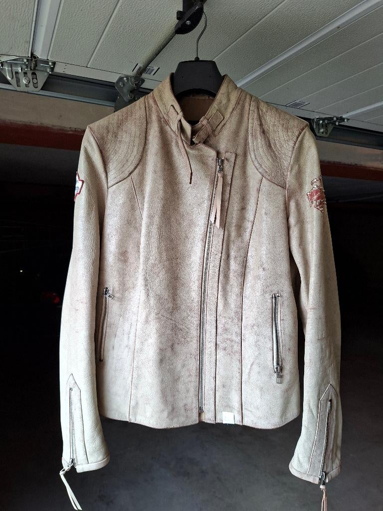 Lederen dames Harley jas, Ophalen of Verzenden, Zo goed als nieuw