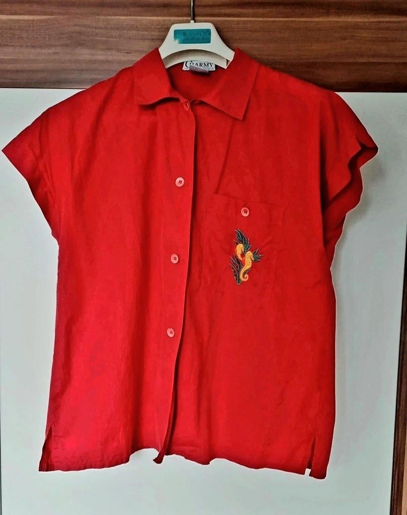 Rood overhemd Bogner, Ophalen of Verzenden, Zo goed als nieuw, Rood, Maat 46/48 (XL) of groter