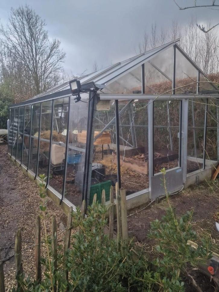 Conservatoire 6 x 3,85 m     VENDU, Jardin & Terrasse, Serres, Utilisé, Serre, Aluminium, Verre, Enlèvement