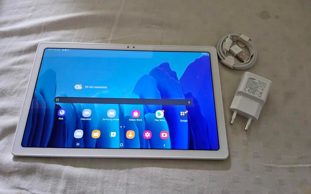 Samsung Galaxy Tab A7 , 32gb bijna nieuw met accessoires, Computers en Software, Ophalen of Verzenden