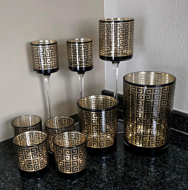 J-LINE WAXINE LICHTHOUDERS IN NIEUWSTAAT VOOR SLECHTS 40€, Huis en Inrichting, Woonaccessoires | Kandelaars en Kaarsen, Zo goed als nieuw