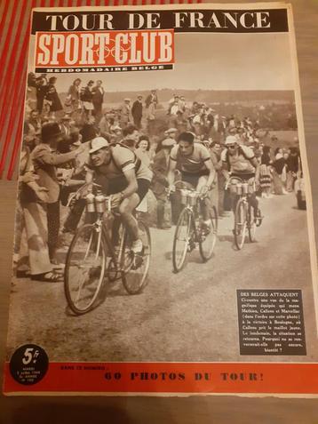 Hebdomadaire Sportclub nr 103 - 05/07/1949 Tour de France beschikbaar voor biedingen