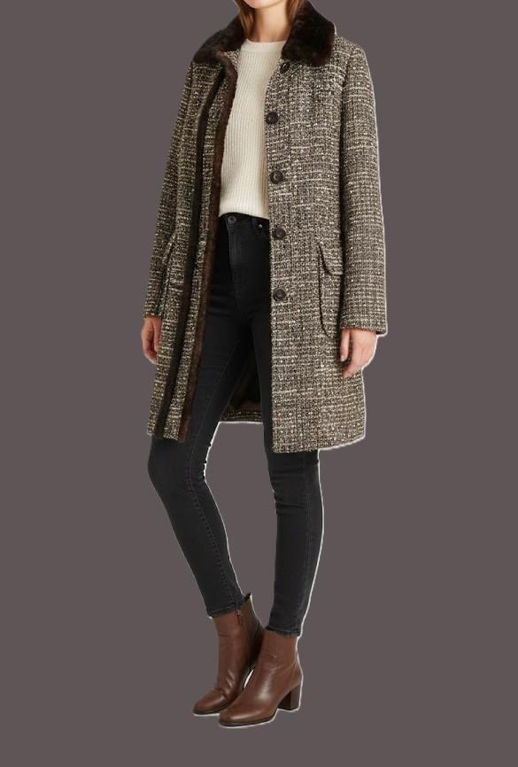 River Woods mantel maat 44, Kleding | Dames, Jassen | Winter, Gedragen, Maat 42/44 (L), Overige kleuren, Ophalen of Verzenden