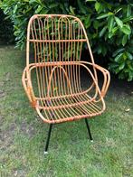 Retro rotan tuin stoel dirk van sliedrecht rohe, Tuin en Terras, Ophalen, Zo goed als nieuw, Rotan