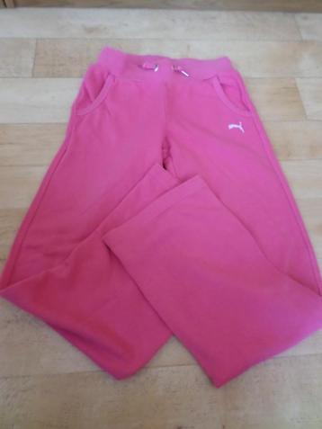 Puma Pink 12 Years Logo Training Sportkleding Joggingbroek beschikbaar voor biedingen