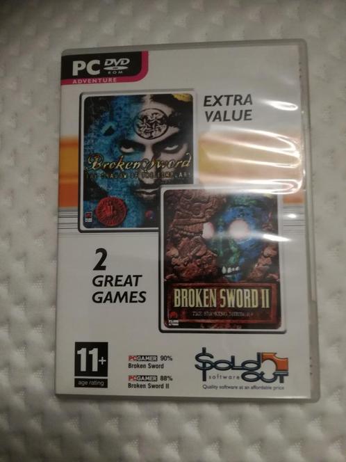 Broken Sword bundle (NO DRM) PC W10+ Compatible Rare Classic, Games en Spelcomputers, Games | Pc, Zo goed als nieuw, Avontuur en Actie